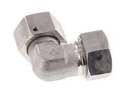 M30x2 x 22L Edelstahl Verstellbares 90 Grad Winkelstück mit Dichtkonus und O-Ring 160 Bar DIN 2353