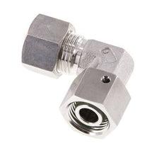 M18x1.5 x 12L Edelstahl Verstellbarer 90 Grad Winkel Verschraubung mit Dichtkonus und O-Ring 315 Bar DIN 2353