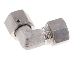 M18x1.5 x 12L Edelstahl Verstellbarer 90 Grad Winkel Verschraubung mit Dichtkonus und O-Ring 315 Bar DIN 2353