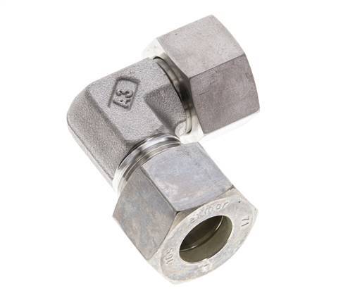 M24x1.5 x 16S Stainless steel Adjustable 90 deg Elbow Compression Fitting with Sealing cone and O-ring 400 Bar DIN 2353