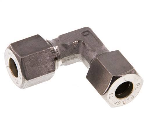 8L Edelstahl 90 Grad Winkelverschraubung 315 Bar DIN 2353