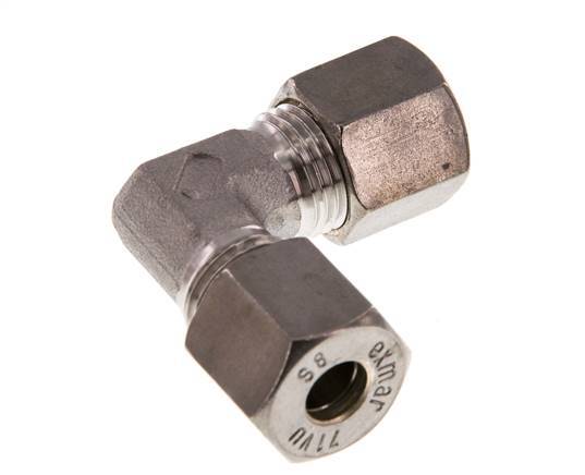 8S Edelstahl 90 Grad Winkelverschraubung 630 Bar DIN 2353