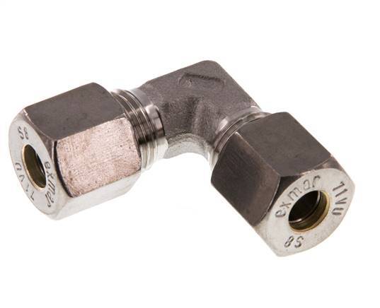 8S Edelstahl 90 Grad Winkelverschraubung 630 Bar DIN 2353