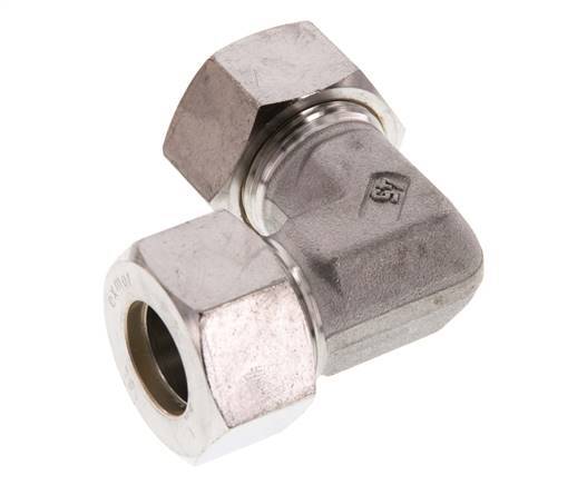 18L Edelstahl 90 Grad Winkelverschraubung 315 Bar DIN 2353