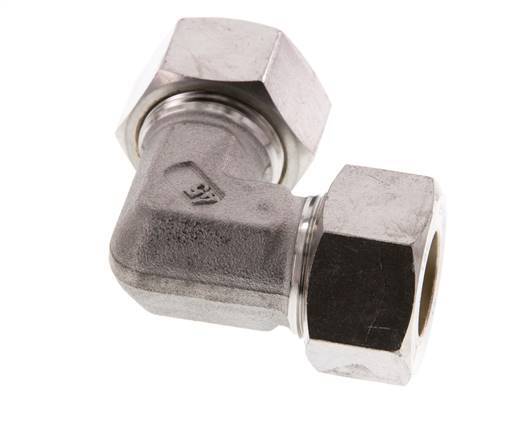 18L Edelstahl 90 Grad Winkelverschraubung 315 Bar DIN 2353