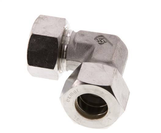 18L Edelstahl 90 Grad Winkelverschraubung 315 Bar DIN 2353