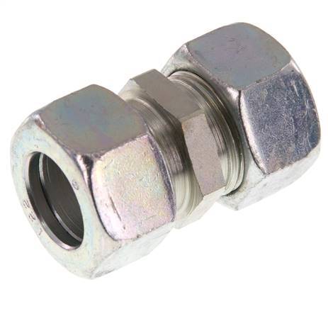 22L Verzinkter Stahl Gerader Schneidring 160 Bar DIN 2353