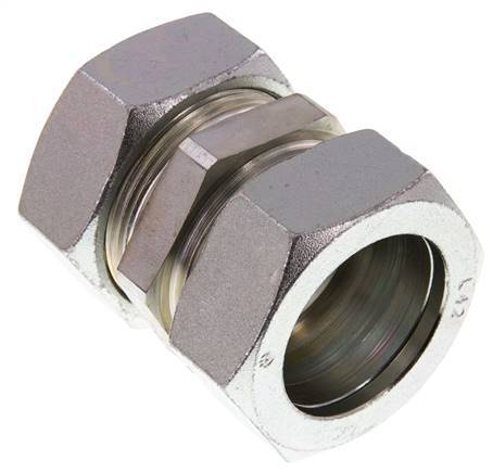 42L Verzinkter Stahl Gerader Schneidring 160 Bar DIN 2353