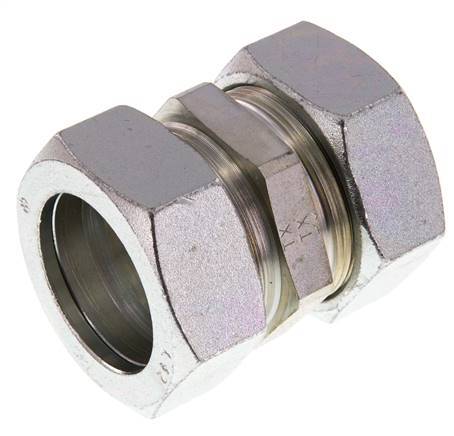 42L Verzinkter Stahl Gerader Schneidring 160 Bar DIN 2353