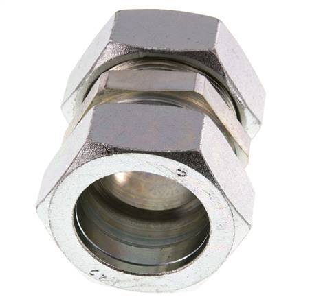 42L Verzinkter Stahl Gerader Schneidring 160 Bar DIN 2353