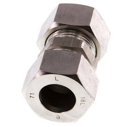 18L Edelstahl gerade Schneidring 315 Bar DIN 2353