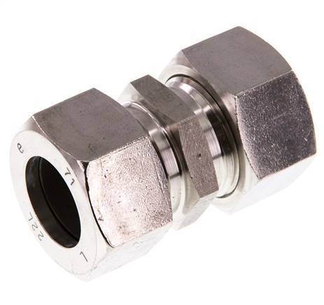 22L Edelstahl gerade Schneidring 160 Bar DIN 2353