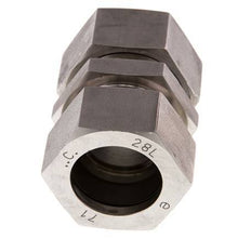 28L Edelstahl gerade Schneidring 160 Bar DIN 2353