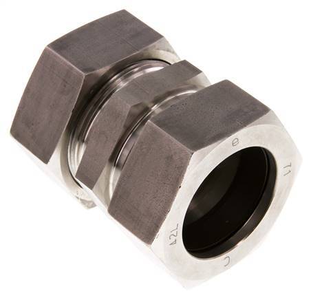 42L Edelstahl gerade Schneidring 160 Bar DIN 2353