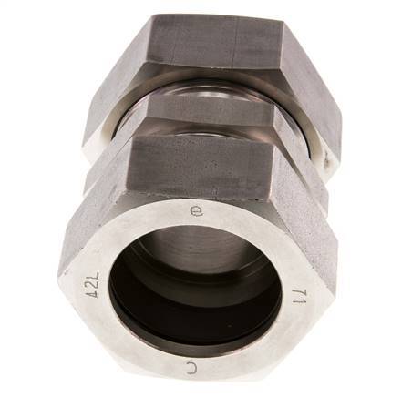 42L Edelstahl gerade Schneidring 160 Bar DIN 2353