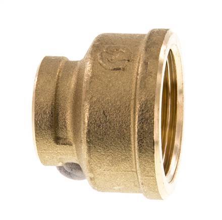 G 1'' x G 1/2'' Messing Rundmuffe 16 bar