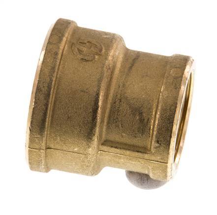 G 1'' x G 3/4'' Messing Rundmuffe 16 bar