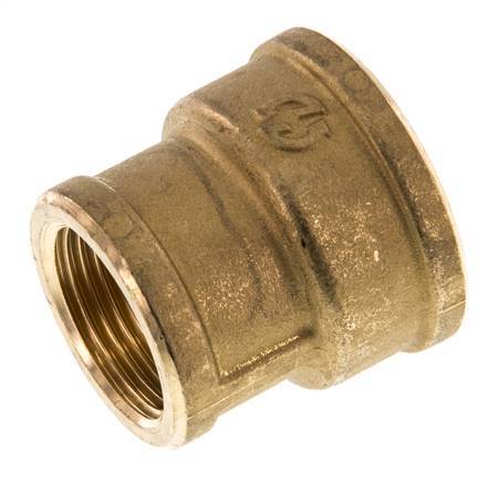 G 1'' x G 3/4'' Messing Rundmuffe 16 bar