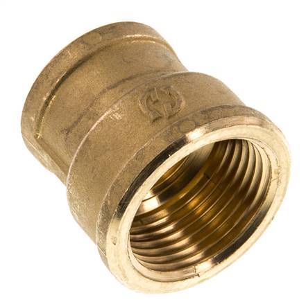 G 1'' x G 3/4'' Messing Rundmuffe 16 bar
