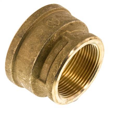 G 2'' x G 1 1/2'' Messing Rundmuffe 16 bar