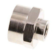 G 1/2'' x G 1/8'' Messing vernickelt Muffe 16 bar