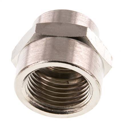 G 1/2'' x G 3/8'' Nickel plated Brass Socket 16 Bar [2 Pieces]