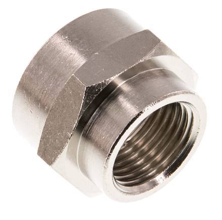 G 3/4'' x G 1/2'' Messing vernickelt Muffe 16 bar