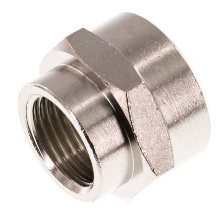 G 3/4'' x G 1/2'' Messing vernickelt Muffe 16 bar