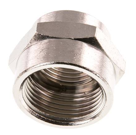 G 3/4'' x G 1/2'' Messing vernickelt Muffe 16 bar