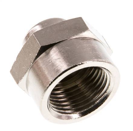 G 3/8'' x G 1/8'' Nickel plated Brass Socket 16 Bar [2 Pieces]