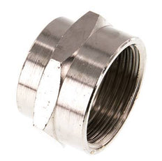 G 1'' x G 3/4'' Messing vernickelt Muffe 16 bar