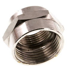 G 1'' x G 3/4'' Messing vernickelt Muffe 16 bar