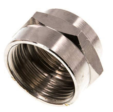 G 1'' x G 3/4'' Messing vernickelt Muffe 16 bar