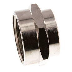 G 1'' x G 3/4'' Messing vernickelt Muffe 16 bar