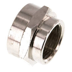 G 1'' x G 3/4'' Messing vernickelt Muffe 16 bar