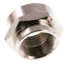G 1'' x G 3/4'' Messing vernickelt Muffe 16 bar