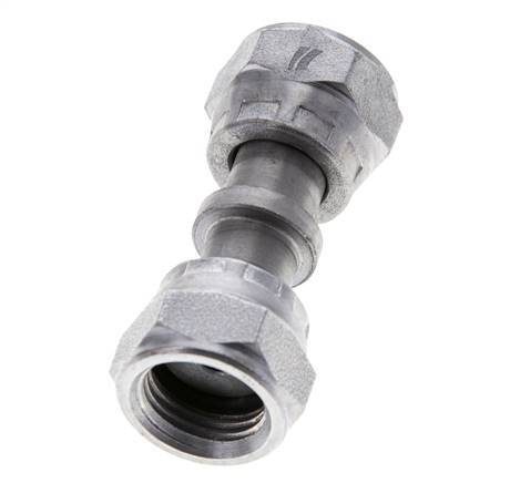 UNF 9/16''-18 Verzinkter Stahl Muffe ORFS mit Überwurfmutter 630 Bar - Hydraulisch