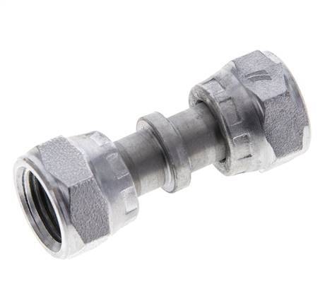 UNF 9/16''-18 Verzinkter Stahl Muffe ORFS mit Überwurfmutter 630 Bar - Hydraulisch