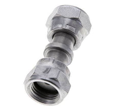 UNF 9/16''-18 Verzinkter Stahl Muffe ORFS mit Überwurfmutter 630 Bar - Hydraulisch