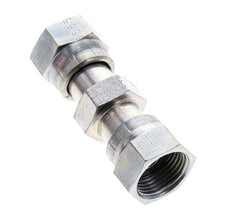 UN 13/16''-16 Verzinkter Stahl Muffe ORFS mit Überwurfmutter 630 Bar - Hydraulisch