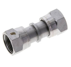 UNS 1''-14 Verzinkter Stahl Muffe ORFS mit Überwurfmutter 400 Bar - Hydraulisch