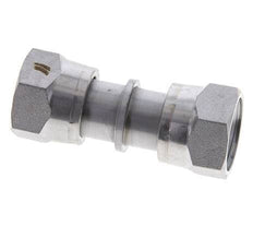 UNS 1''-14 Verzinkter Stahl Muffe ORFS mit Überwurfmutter 400 Bar - Hydraulisch