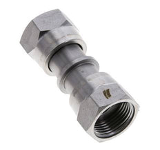 UNS 1''-14 Verzinkter Stahl Muffe ORFS mit Überwurfmutter 400 Bar - Hydraulisch