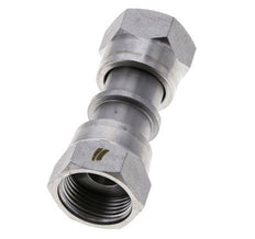 UNS 1''-14 Verzinkter Stahl Muffe ORFS mit Überwurfmutter 400 Bar - Hydraulisch