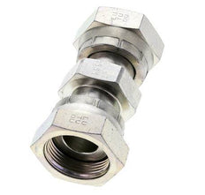 UN 1-7/16''-12 Verzinkter Stahl Muffe ORFS mit Überwurfmutter 400 Bar - Hydraulisch