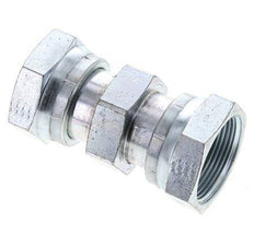 UN 1-11/16''-12 Verzinkter Stahl Muffe ORFS mit Überwurfmutter 250 Bar - Hydraulisch