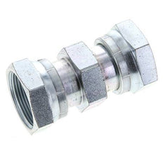 UN 1-11/16''-12 Verzinkter Stahl Muffe ORFS mit Überwurfmutter 250 Bar - Hydraulisch