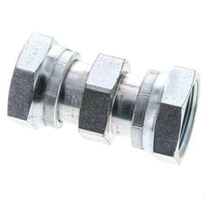 UN 1-11/16''-12 Verzinkter Stahl Muffe ORFS mit Überwurfmutter 250 Bar - Hydraulisch