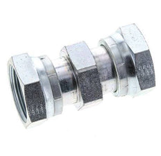 UN 1-11/16''-12 Verzinkter Stahl Muffe ORFS mit Überwurfmutter 250 Bar - Hydraulisch