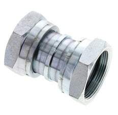 UN 2''-12 Verzinkter Stahl Muffe ORFS mit Überwurfmutter 250 Bar - Hydraulisch